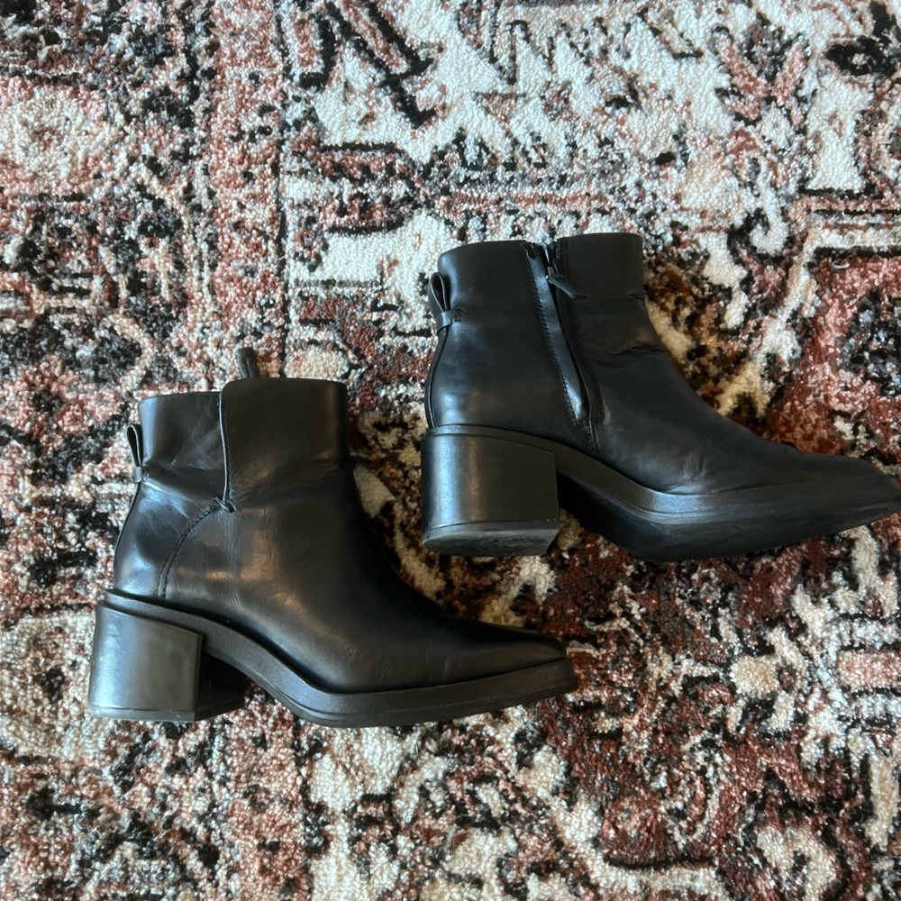 Franco Sarto Black Ankle Booties